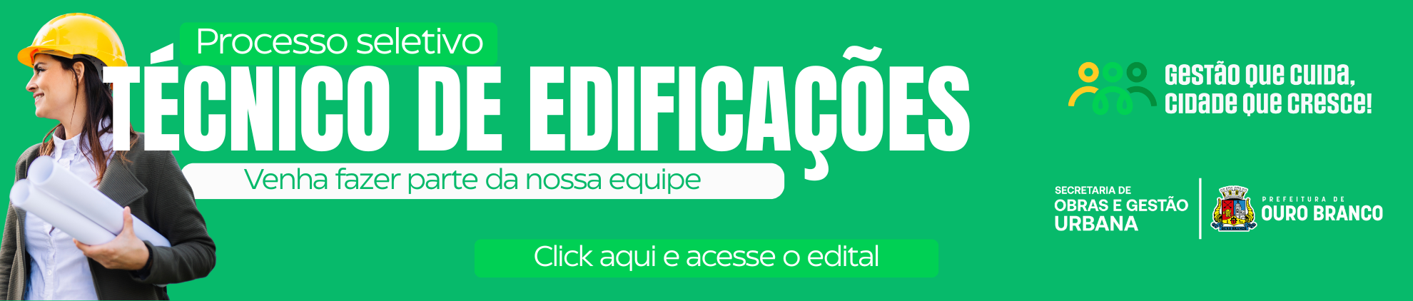 Processo seletivo obras